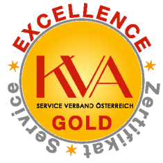 KVA Service Verband Österreich GOLD - Excellence Service Zertifikat